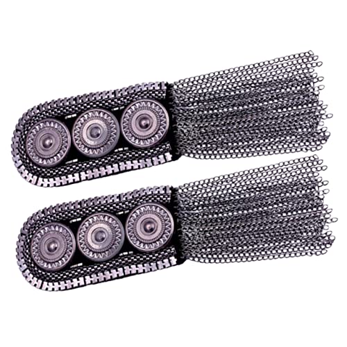 EPIGEIST 2 Stück Metallanzug Quasten -schulterstempel Schulterbaus Fransen Golden Abzeichen Schulterklappen Uniform Schulter Quasten Retro Planke Kostüm Einheitliches Zubehör Legierung EPIGEIST 2 Stück Metallanzug Quasten -schulterstempel Schulterbaus Fransen Golden Abzeichen Schulterklappen Uniform Schulter Quasten Retro Planke Kostüm Einheitliches Zubehör Legierung von EPIGEIST