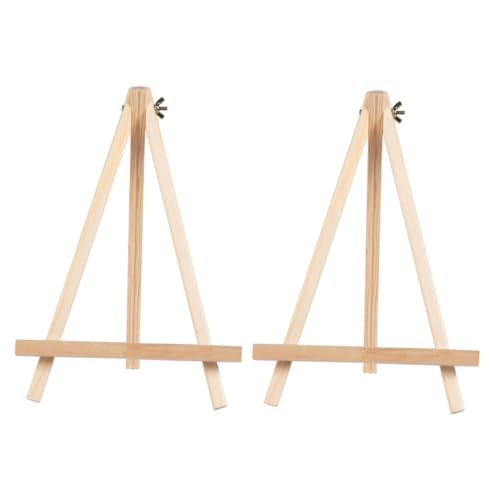 EPIGEIST 2 Stück Mini Holzstaffelei Tisch Staffelei mit Stabilem Dreibein für Bilderrahmen und Fotohalterung für Kunst Dekoration Hochzeiten Cafés und Malunterricht EPIGEIST 2 Stück Mini Holzstaffelei Tisch Staffelei mit Stabilem Dreibein für Bilderrahmen und Fotohalterung für Kunst Dekoration Hochzeiten Cafés und Malunterricht von EPIGEIST