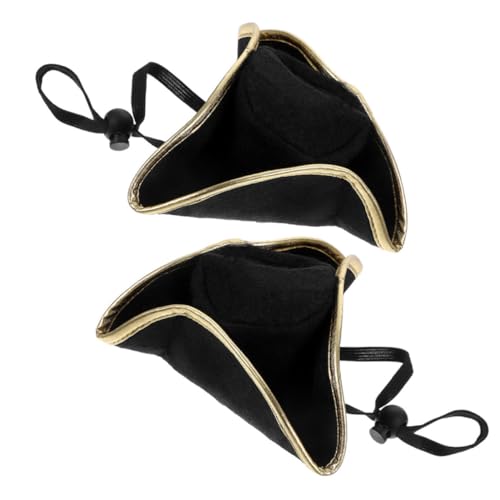 EPIGEIST 2 Stück Piratenhut Kopfschmuck Party Piratenkostüm Dreispitzhut Piratenhüte Bulk Halloween Piraten Cosplay Piratenzubehör Hut Für Karneval Cosplay Piratenhut Hut Stoff von EPIGEIST