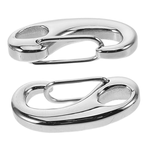 EPIGEIST 2 Stück Polierter Edelstahl Karabinerhaken Vielseitiger Ring Verschluss für DIY Pullover und Hosenketten Modische Lobster Claw Clips für Schlüssel Rucksack Flaggenleine EPIGEIST 2 Stück Polierter Edelstahl Karabinerhaken Vielseitiger Ring Verschluss für DIY Pullover und Hosenketten Modische Lobster Claw Clips für Schlüssel Rucksack Flaggenleine von EPIGEIST