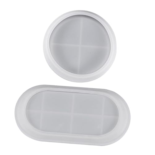 EPIGEIST 2 Stück Praktische DIY Silikonform für Epoxidharz Tray Oval und Rechteckig Robustes Material für Individuelle Aufbewahrungstabletts und Dekorationen Vielseitig für Kreative EPIGEIST 2 Stück Praktische DIY Silikonform für Epoxidharz Tray Oval und Rechteckig Robustes Material für Individuelle Aufbewahrungstabletts und Dekorationen Vielseitig für Kreative von EPIGEIST