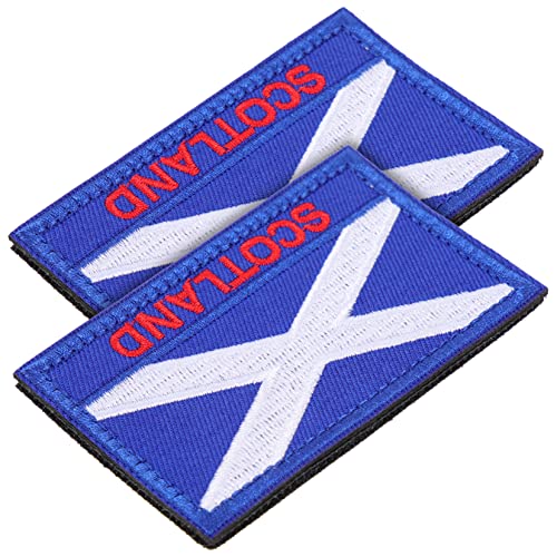 EPIGEIST 2 Stück Schottland Flagge Aufnäher Gestickte Patches für Kleidung Jeans und Accessoires für DIY Projekte und Kreative Dekoration von EPIGEIST