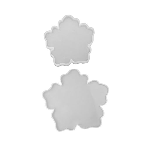 EPIGEIST 2 Stück Silikonform Blumenform Untersetzer Epoxidharz Gießform Kreative DIY Harzform Wiederverwendbar Umweltfreundlich und Einfach zu Reinigen EPIGEIST 2 Stück Silikonform Blumenform Untersetzer Epoxidharz Gießform Kreative DIY Harzform Wiederverwendbar Umweltfreundlich und Einfach zu Reinigen von EPIGEIST