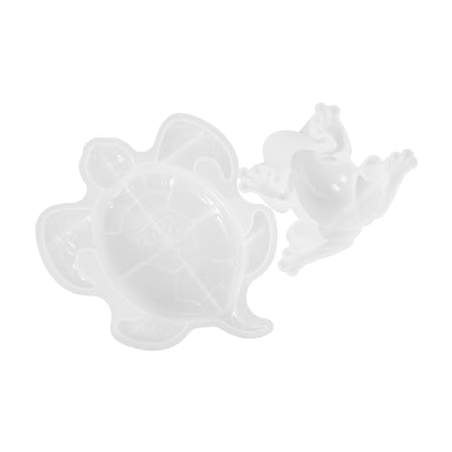 EPIGEIST 2 Stück Silikonform Schildkröte Frosch Tierform für DIY Epoxidharz Gießform Wiederverwendbar Flexibel Detailreich für Basteln und Dekoration von EPIGEIST