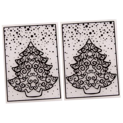 EPIGEIST 2 Stück Teiliges Baum Prägeschablonen aus Robustem Kunststoff DIY Stanzschablonen für Scrapbooking Albumdekoration Fotoalbum Verschönerung Passend für Gängige Prägemaschinen für von EPIGEIST