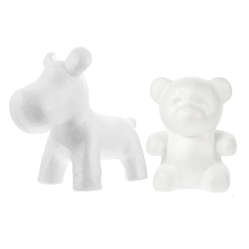 EPIGEIST 2 Stück Teiliges DIY Bastelset Styropor Puppy und Bär Modellierformen Kreative Schaumstofffiguren zum Bemalen und Dekorieren DIY Craft Supplies für Foto Requisiten und EPIGEIST 2 Stück Teiliges DIY Bastelset Styropor Puppy und Bär Modellierformen Kreative Schaumstofffiguren zum Bemalen und Dekorieren DIY Craft Supplies für Foto Requisiten und von EPIGEIST