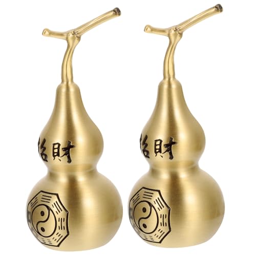 EPIGEIST 2 Stück Teiliges Kupfer Kürbis Tischdekoration Feng Shui Wu Lou Ornamente für Wohn Bürodeko Handgefertigt Stilvoll und Langlebig EPIGEIST 2 Stück Teiliges Kupfer Kürbis Tischdekoration Feng Shui Wu Lou Ornamente für Wohn Bürodeko Handgefertigt Stilvoll und Langlebig von EPIGEIST