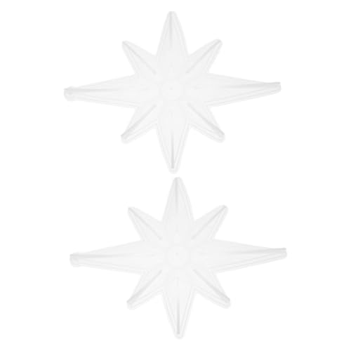 EPIGEIST 2 Stück Weihnachtliche Silikonform Sternförmige Achteckige Resin Gießformen für DIY Anhänger Kompatibel mit Harz Wiederverwendbare Bastelformen für Weihnachtsdeko und Baum Pendents von EPIGEIST