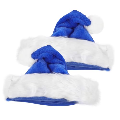 EPIGEIST 2 Stück Weihnachtsmützen aus Dickem mit Weißem Plüschrand und Bommel Wiederverwendbare Weihnachtsmütze für Erwachsene Festliche Weihnachtsdeko und Partyhut EPIGEIST 2 Stück Weihnachtsmützen aus Dickem mit Weißem Plüschrand und Bommel Wiederverwendbare Weihnachtsmütze für Erwachsene Festliche Weihnachtsdeko und Partyhut von EPIGEIST