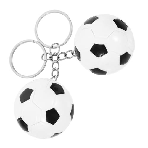 EPIGEIST 2 Stücke Fußball Schlüsselanhänger aus Kreativer Glücksbringer für Jungen und Mädchen Partydeko und Karnevalsbelohnung Langlebiger Fußball Anhänger für Schlüssel und Taschen von EPIGEIST