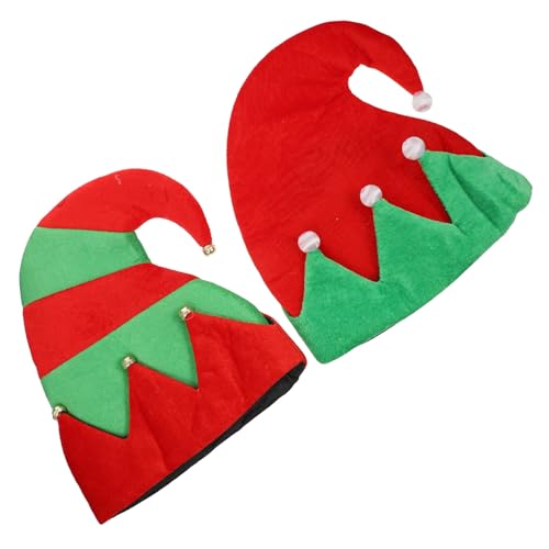 EPIGEIST 2 Stücke Teiliges Weihnachts Elfenmützen Kreative Cosplay Partyhüte Rote Weihnachts Dekoration Weiches Material Festliche Kopfbedeckung für Erwachsene für Weihnachtsfeiern und EPIGEIST 2 Stücke Teiliges Weihnachts Elfenmützen Kreative Cosplay Partyhüte Rote Weihnachts Dekoration Weiches Material Festliche Kopfbedeckung für Erwachsene für Weihnachtsfeiern und von EPIGEIST