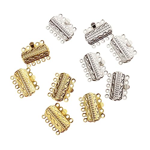 EPIGEIST 20 Stück Armband Schnalle Halsketteschnalle Verschlüsse Schließungen Kettenverkürzer Ketten zur Schmuckherstellung Halskette Distanzverschluss Zubehör zur Schmuckherstellung Golden EPIGEIST 20 Stück Armband Schnalle Halsketteschnalle Verschlüsse Schließungen Kettenverkürzer Ketten zur Schmuckherstellung Halskette Distanzverschluss Zubehör zur Schmuckherstellung Golden von EPIGEIST