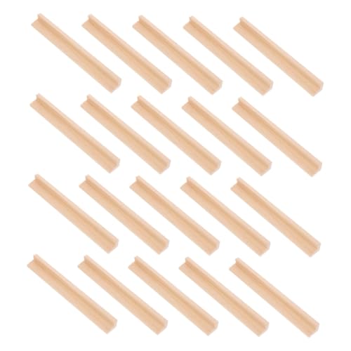 EPIGEIST 20 Stück Buchstabensockel Aus Holz Kleine Holztabletts Domino-ständer Kartenhalterständer Zum Spielveranstalter Mexikanische Zughalter Dominoständer Aus Holz Hölzern Beige von EPIGEIST