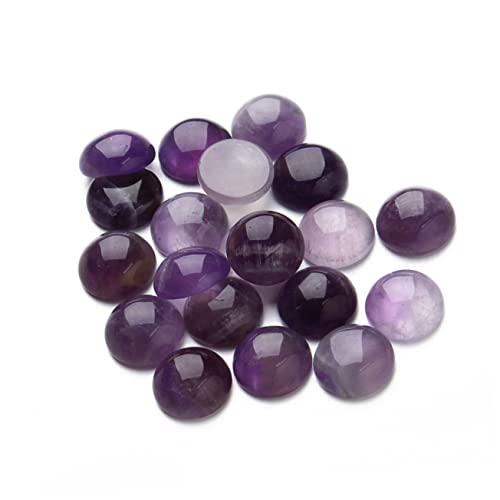 EPIGEIST 20 Stück Lila Kristall Cabochons Glas Edelstein Schmuck Zubehör Flachrund Halbrund für DIY Schmuckherstellung Uhr Dekoration EPIGEIST 20 Stück Lila Kristall Cabochons Glas Edelstein Schmuck Zubehör Flachrund Halbrund für DIY Schmuckherstellung Uhr Dekoration von EPIGEIST