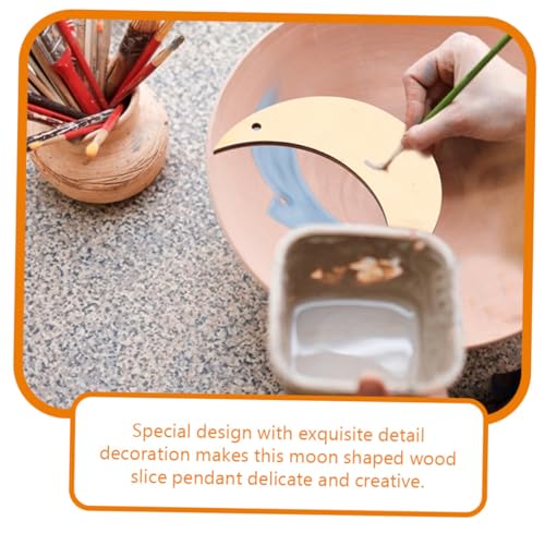 EPIGEIST 20 Stück Mondförmige Unvollendete Holzscheiben DIY Holzchips für Basteln Malen Dekoration Kinderzimmer Weihnachtsdeko Kreative Handarbeitsmaterialien EPIGEIST 20 Stück Mondförmige Unvollendete Holzscheiben DIY Holzchips für Basteln Malen Dekoration Kinderzimmer Weihnachtsdeko Kreative Handarbeitsmaterialien von EPIGEIST