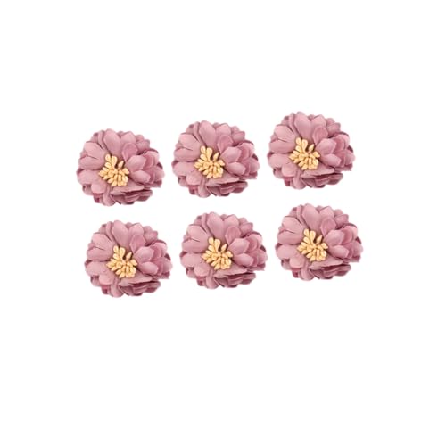 EPIGEIST 20 Stück Simulierter Chrysanthemenschmuck nähen künstlich Verschönerung Kleidung Basteln simulierte Blumenbeete Blumenapplikationen aus Stoff Applique Patches Violett von EPIGEIST