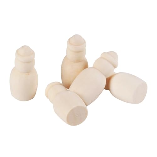 EPIGEIST 20 Stück Teiliges DIY Holzfiguren für Kreative Bemalbare Holzscheiben Glatte Oberfläche Pädagogisches Bastelspielzeug Kreativität und Feinmotorik Leichte Holzdekoration von EPIGEIST