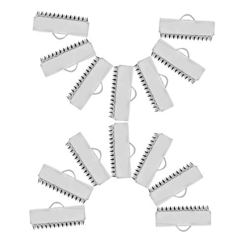 EPIGEIST 20 Stück Teiliges Edelstahl Schmuckverbinder Langlebige Kordelendkappen und Quetschperlen für Armband Verschluss Einfach zu Befestigen Kompatibel mit Leder und Schmuckbändern EPIGEIST 20 Stück Teiliges Edelstahl Schmuckverbinder Langlebige Kordelendkappen und Quetschperlen für Armband Verschluss Einfach zu Befestigen Kompatibel mit Leder und Schmuckbändern von EPIGEIST