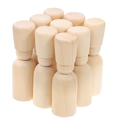 EPIGEIST 20 Stück Teiliges Holzfiguren zum Bemalen mit Mütze Robuste DIY Holzpuppen für Pädagogisches Bastelspielzeug Kreativität und Feinmotorik Stabile und Sichere Holzkegel EPIGEIST 20 Stück Teiliges Holzfiguren zum Bemalen mit Mütze Robuste DIY Holzpuppen für Pädagogisches Bastelspielzeug Kreativität und Feinmotorik Stabile und Sichere Holzkegel von EPIGEIST
