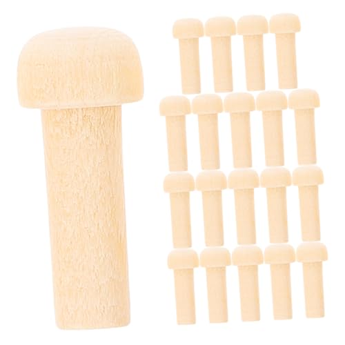 EPIGEIST 20 Stück Teiliges Mini Holz Achsenstecker Naturbelassene DIY Holz Pegs mit Glatter Oberfläche Robuste Form zum Bemalen und Möbel oder Zubehör EPIGEIST 20 Stück Teiliges Mini Holz Achsenstecker Naturbelassene DIY Holz Pegs mit Glatter Oberfläche Robuste Form zum Bemalen und Möbel oder Zubehör von EPIGEIST