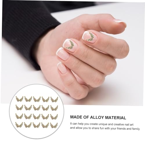 EPIGEIST 20 Stück Teiliges Nagelschmuck Flache Strasssteine in Flügel Design Selbstklebende Nail Art Dekoration Funkelnde Wing Nail Glitter für DIY Maniküre Geeignet für Gel und Naturnägel EPIGEIST 20 Stück Teiliges Nagelschmuck Flache Strasssteine in Flügel Design Selbstklebende Nail Art Dekoration Funkelnde Wing Nail Glitter für DIY Maniküre Geeignet für Gel und Naturnägel von EPIGEIST