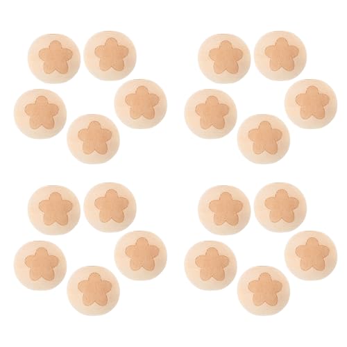 EPIGEIST 20 Stück Teiliges Natürliche Holzperlen Spacer Beads für DIY Schmuckherstellung Runde Bastelperlen zum Auffädeln Vielseitige Holzperlen für Armbänder Halsketten Makramee und EPIGEIST 20 Stück Teiliges Natürliche Holzperlen Spacer Beads für DIY Schmuckherstellung Runde Bastelperlen zum Auffädeln Vielseitige Holzperlen für Armbänder Halsketten Makramee und von EPIGEIST