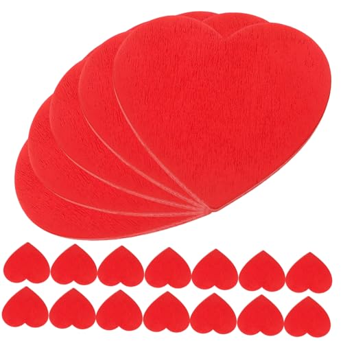 EPIGEIST 20 Stück Teiliges Rote Herz Holzscheiben Stark Glatte Oberfläche Leichte Holzstücke für DIY Bastelarbeiten Hochzeitsdeko Scrapbooking Party und Fotorequisiten EPIGEIST 20 Stück Teiliges Rote Herz Holzscheiben Stark Glatte Oberfläche Leichte Holzstücke für DIY Bastelarbeiten Hochzeitsdeko Scrapbooking Party und Fotorequisiten von EPIGEIST
