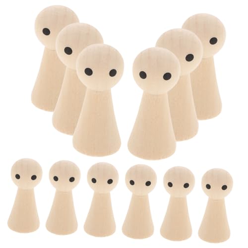 EPIGEIST 20 Stück Teiliges Unbemalte Kleine Holzfiguren zum Bemalen Natürliche Peg Dolls aus Holz DIY Bastelset für Kreative Handarbeitsspielzeuge und Dekoration für Zuhause und Party EPIGEIST 20 Stück Teiliges Unbemalte Kleine Holzfiguren zum Bemalen Natürliche Peg Dolls aus Holz DIY Bastelset für Kreative Handarbeitsspielzeuge und Dekoration für Zuhause und Party von EPIGEIST