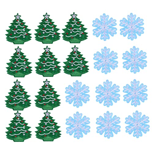 EPIGEIST 20 Stück Teiliges Weihnachtsbaum und Schneeflocken Stickerei Patch Festliche Applikationen zum Aufnähen Vielseitige DIY Kleidung Dekoration für Mützen Jacken Hosen Kreative EPIGEIST 20 Stück Teiliges Weihnachtsbaum und Schneeflocken Stickerei Patch Festliche Applikationen zum Aufnähen Vielseitige DIY Kleidung Dekoration für Mützen Jacken Hosen Kreative von EPIGEIST