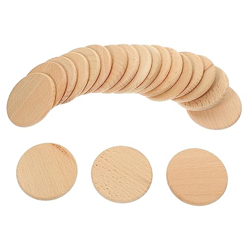 EPIGEIST 20 Stück Unvollendete Holzscheiben Runde Holzplatten für DIY Bastelprojekte Dekorationen Malen und Kreative Handarbeit von EPIGEIST