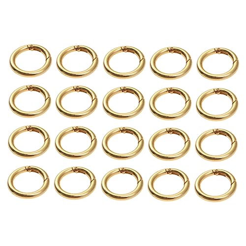 EPIGEIST 20 Stück Zinclegierung Offene Biegeringe Gold Feder Ringe für Schmuckherstellung Langlebig und Rostfrei für Schlüsselanhänger und Handwerksprojekte EPIGEIST 20 Stück Zinclegierung Offene Biegeringe Gold Feder Ringe für Schmuckherstellung Langlebig und Rostfrei für Schlüsselanhänger und Handwerksprojekte von EPIGEIST
