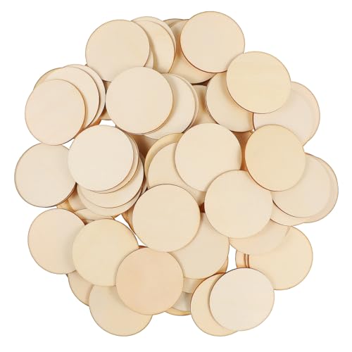 EPIGEIST 200 Stk. Runde Holzscheiben Naturbelassene Holzplättchen mit Glatten Kanten für DIY Basteln Schmuck Anhänger Heimdeko Vielseitig Einsetzbar EPIGEIST 200 Stk. Runde Holzscheiben Naturbelassene Holzplättchen mit Glatten Kanten für DIY Basteln Schmuck Anhänger Heimdeko Vielseitig Einsetzbar von EPIGEIST