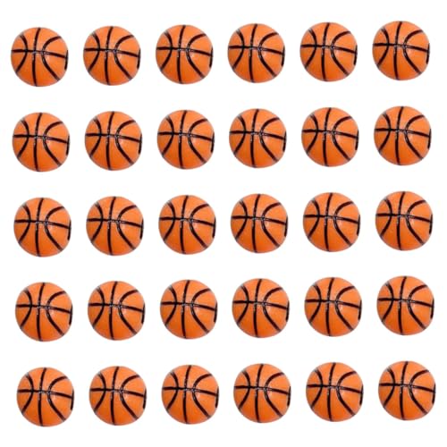 EPIGEIST 200 Stück Basketball Acrylperlen DIY Schmuck Zubehör Runde Bastelperlen für Armbänder Halsketten Freundschaftsarmbänder und Kreative Handarbeiten von EPIGEIST