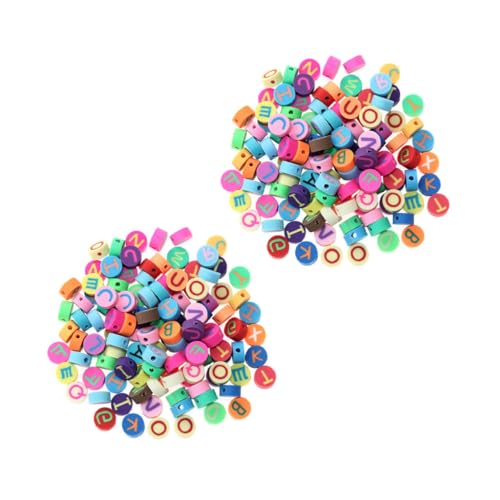 EPIGEIST 200 Stück Bunte Polymer Clay Perlen Flache Buchstabenperlen mit Glatter Oberfläche für DIY Schmuckherstellung Armbänder und Halsketten Langlebig und Handfreundlich EPIGEIST 200 Stück Bunte Polymer Clay Perlen Flache Buchstabenperlen mit Glatter Oberfläche für DIY Schmuckherstellung Armbänder und Halsketten Langlebig und Handfreundlich von EPIGEIST