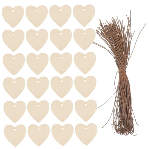 EPIGEIST 200 Stück Holzherzen zum Basteln Glatte Holzanhänger mit Loch Naturbelassene Holzherzen für DIY Deko Beschriftung und Gravur für Valentinstag Hochzeit und Kreative EPIGEIST 200 Stück Holzherzen zum Basteln Glatte Holzanhänger mit Loch Naturbelassene Holzherzen für DIY Deko Beschriftung und Gravur für Valentinstag Hochzeit und Kreative von EPIGEIST