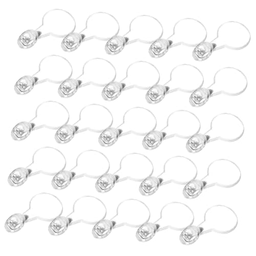 EPIGEIST 200 Stück Klare Anhänger Bails Runde Schmuck Bails für Ohrringe DIY Zubehör für Schmuckherstellung und Basteln von EPIGEIST