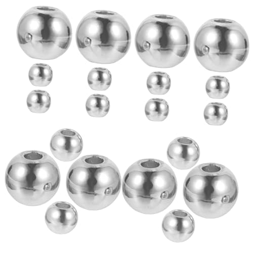 EPIGEIST 200 Stück Kupfer Metallperlen Leicht Glänzend Schmuck Basteln Spacer Perlen für DIY Armbänder Halsketten Ohrringe Zubehör von EPIGEIST