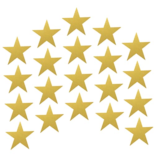 EPIGEIST 20Stücke Handypapierausschnitte Goldene Fünfzackige Sterne für Kindergarten Wanddekoration DIY Bastelprojekte und Karten Dekoration für Klassenzimmer Partys von EPIGEIST