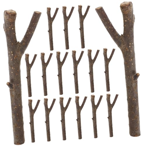 EPIGEIST 20Stücke Natürliche Holzstäbe Für Bastelprojekte DIY Bastelzubehör Für Handarbeiten Und Dekoration Für Holzarbeiten Und Kunsthandwerk von EPIGEIST