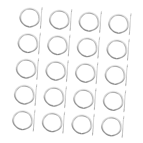EPIGEIST 20Stücke Schlüsselringe Legierung DIY Schlüsselanhänger mit Verbindungselementen Silberfarbene Schlüsselketten für Handwerk und Projekte für von EPIGEIST