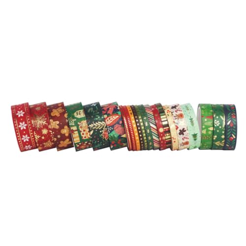 EPIGEIST 21 Rollen Teiliges Weihnachts Washi Tape Dekorative Klebebänder mit Goldfolie Vielseitig für Geschenkverpackung Scrapbooking DIY Basteln Langlebig und Reißfest Festliche EPIGEIST 21 Rollen Teiliges Weihnachts Washi Tape Dekorative Klebebänder mit Goldfolie Vielseitig für Geschenkverpackung Scrapbooking DIY Basteln Langlebig und Reißfest Festliche von EPIGEIST
