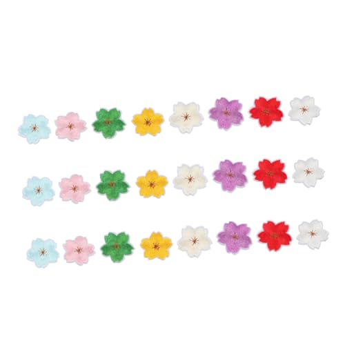 EPIGEIST 24 Stück Teiliges Gestickte Blumen Patches mit Heißklebefolie Dekorative Aufnäher zum Aufbügeln und Nähen Bunte Stoffapplikationen für Kleidung Taschen und DIY Hautfreundlich und von EPIGEIST
