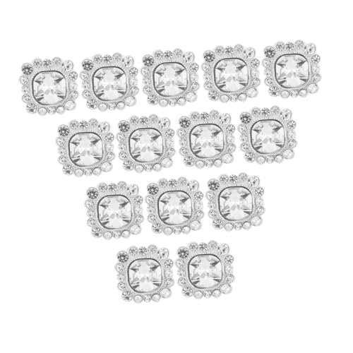 EPIGEIST 24 Stück Teiliges Glänzende Strass Kristallknöpfe mit Stiel Funkelnde Dekoknöpfe für DIY Kleidung Taschen Schuhe Hochzeitsbouquets Vielseitige Verzierungen Quadratisch Silberfarben EPIGEIST 24 Stück Teiliges Glänzende Strass Kristallknöpfe mit Stiel Funkelnde Dekoknöpfe für DIY Kleidung Taschen Schuhe Hochzeitsbouquets Vielseitige Verzierungen Quadratisch Silberfarben von EPIGEIST