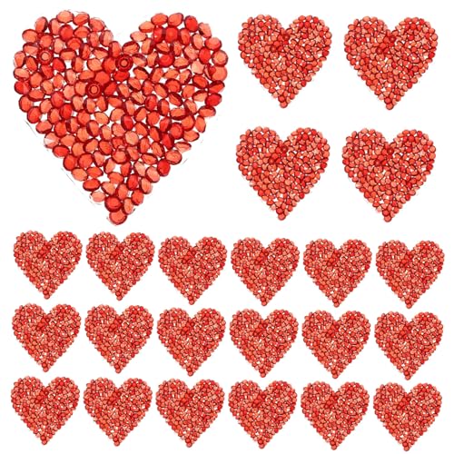 EPIGEIST 24 Stück Teiliges Herzförmige Strass Patches Rote Bügelapplikationen Kleidung Aufnäher Nähen Dekoration für Taschen Jacken Jeans EPIGEIST 24 Stück Teiliges Herzförmige Strass Patches Rote Bügelapplikationen Kleidung Aufnäher Nähen Dekoration für Taschen Jacken Jeans von EPIGEIST