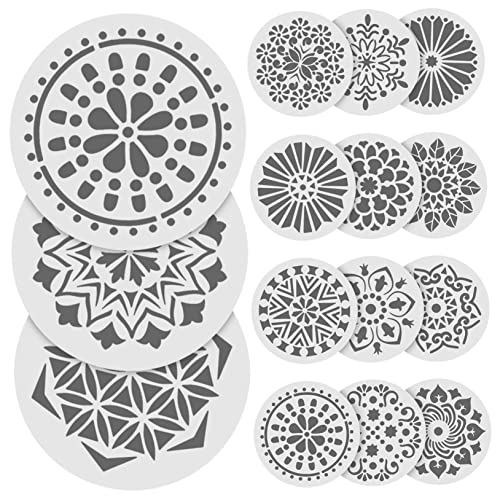 EPIGEIST 24Stücke Teiliges Wiederverwendbare Wandmalerei Schablonen DIY Mandala und Botanische Schablonen für Bastelprojekte und Wandgestaltung EPIGEIST 24Stücke Teiliges Wiederverwendbare Wandmalerei Schablonen DIY Mandala und Botanische Schablonen für Bastelprojekte und Wandgestaltung von EPIGEIST