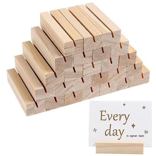 EPIGEIST 25 Stück Holz Tischkartenhalter Rechteckiger Fotoständer für Büro und Zuhause für Notizen Tischdekoration und Veranstaltungen EPIGEIST 25 Stück Holz Tischkartenhalter Rechteckiger Fotoständer für Büro und Zuhause für Notizen Tischdekoration und Veranstaltungen von EPIGEIST