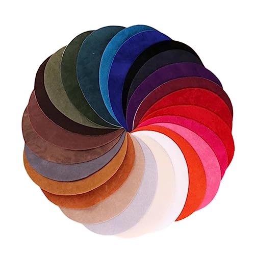 EPIGEIST 25 Stück Wildleder Oval Patches Set für Kleidung Aufbügelbare Flicken für Pullover Jeans und Mehr DIY Applikationen zur Reparatur und Dekoration von Textilien von EPIGEIST