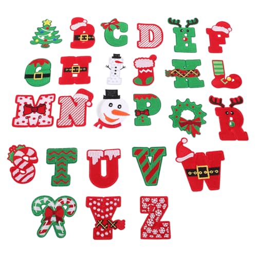 EPIGEIST 26 Stück Teiliges Bestickte Weihnachts Bügelbilder Buchstaben Diy Applikationen für Kleidung Vielseitig Baumwolle und Synthetik für Jacken Jeans Hosen und Festliche Dekoration EPIGEIST 26 Stück Teiliges Bestickte Weihnachts Bügelbilder Buchstaben Diy Applikationen für Kleidung Vielseitig Baumwolle und Synthetik für Jacken Jeans Hosen und Festliche Dekoration von EPIGEIST