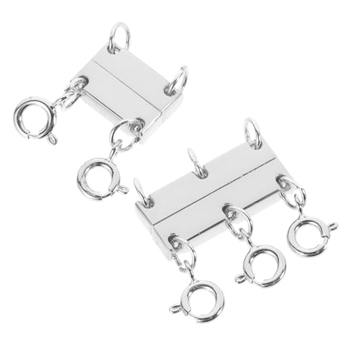 EPIGEIST 2Stücke Magnetverschluss für Halsketten Stabiler Kettenverschluss für DIY Schmuck für Mehrlagige Halsketten und Armbänder Langlebig und Einfach zu Bedienen Edlem EPIGEIST 2Stücke Magnetverschluss für Halsketten Stabiler Kettenverschluss für DIY Schmuck für Mehrlagige Halsketten und Armbänder Langlebig und Einfach zu Bedienen Edlem von EPIGEIST