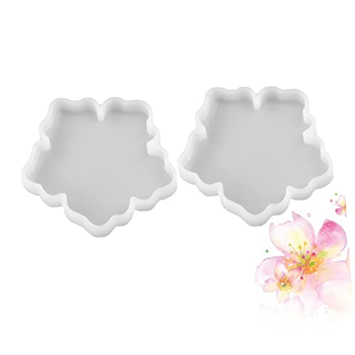 EPIGEIST 2Stücke Silikonform Für DIY Untersetzer Und Anhänger Blumenmuster Epoxidharz Gießform Für Studio Und Heimdekoration Weiß S von EPIGEIST